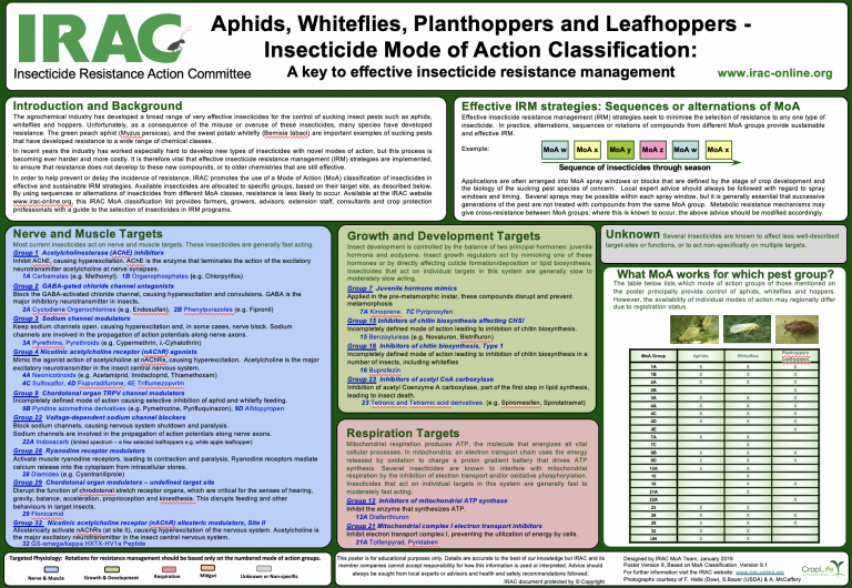 Melon & Cotton Aphid Archives Insecticide Resistance Action Committee